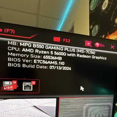 Amd ryzen 5600g core - 5,