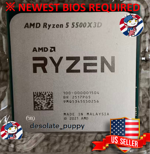 Amd ryzen 5500x3d - 5,